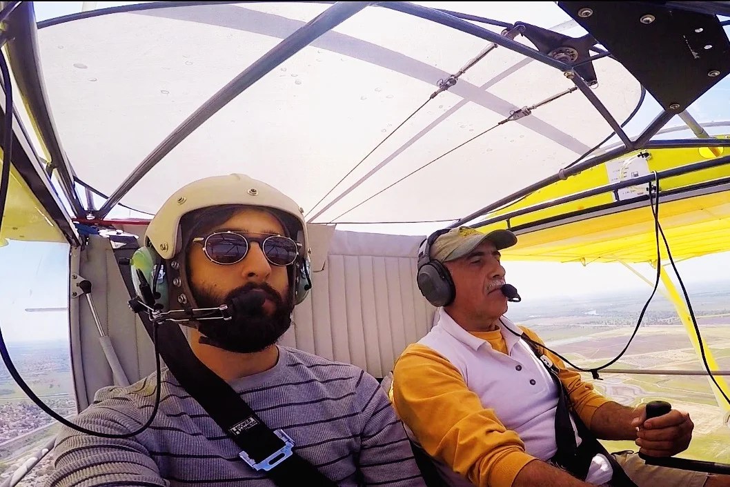 Manouch flies us down to Lodi in his RANS S-6 Coyote II for install work.